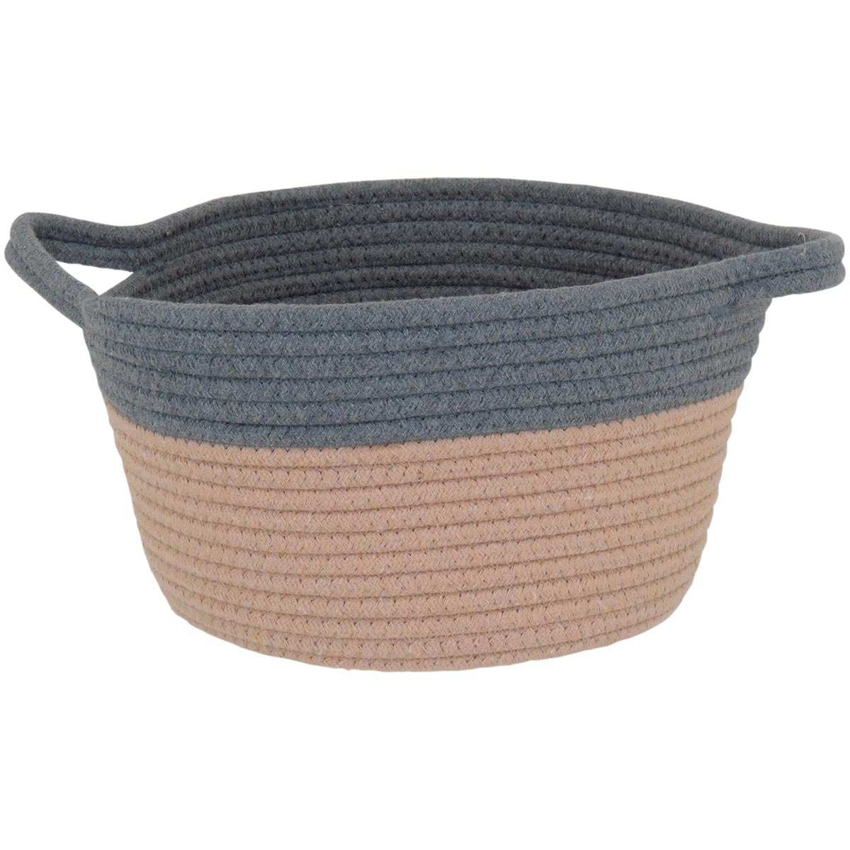 Cesta Organizadora Allegra 3 Peças Tecido Cinza - Grande, Médio, Pequeno