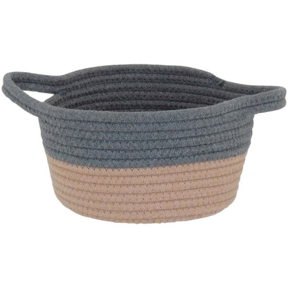 Cesta Organizadora Allegra 3 Peças Tecido Cinza - Grande, Médio, Pequeno