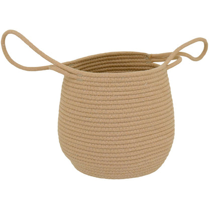 Cesta Organizadora Chartier 2 peças Tecido Natural Bege Grande e Pequena