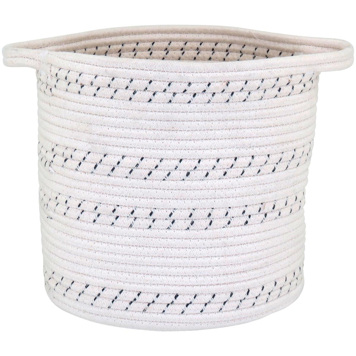 Cestas Organizadoras Allegra 3 Peças Tecido Branco para Decoração