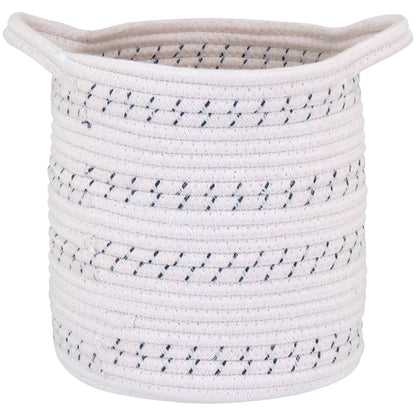 Cestas Organizadoras Allegra 3 Peças Tecido Branco para Decoração