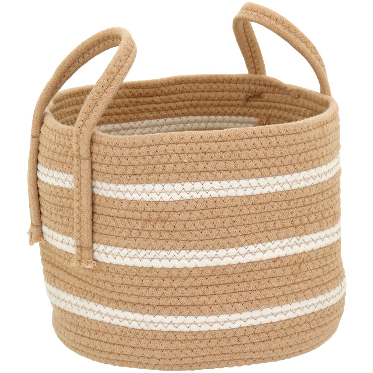 Cesta Organizadora Singara Tecido Bege - Conjunto 3 Peças Tamanhos G/M/P