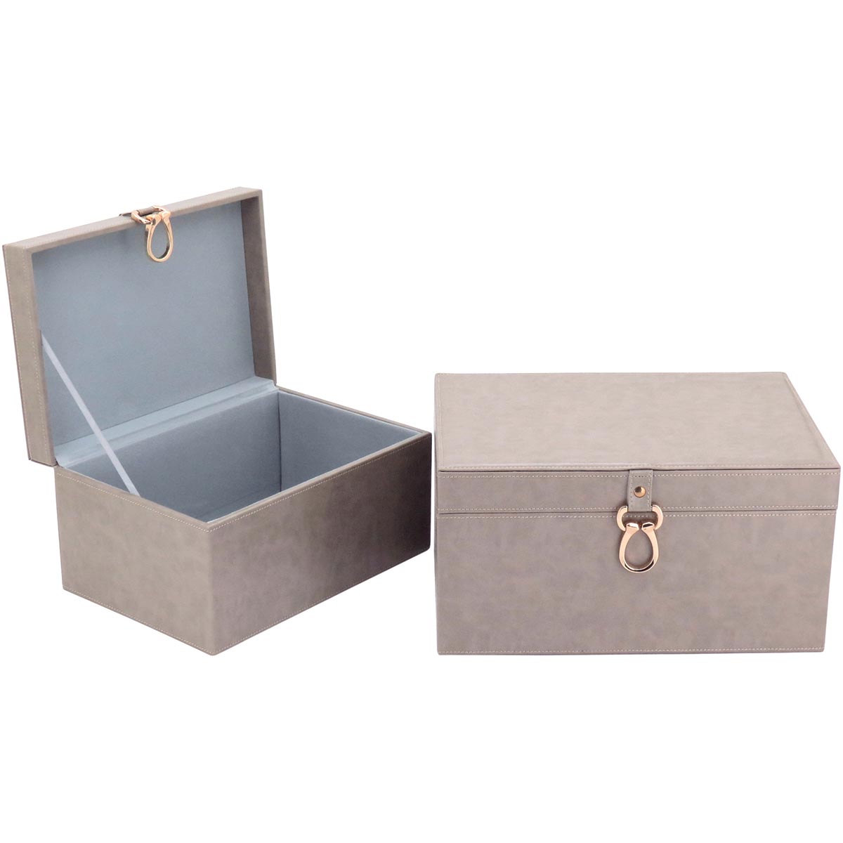 Caixa Organizadora Home&Co Vênus Sintético Bege 2 Peças