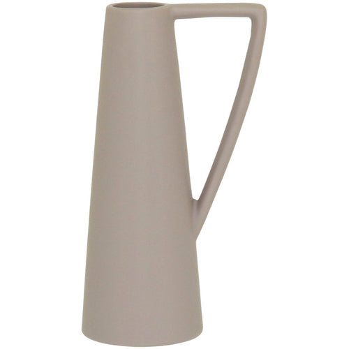 Vaso Shape Cerâmica 25x12x9cm Cinza
