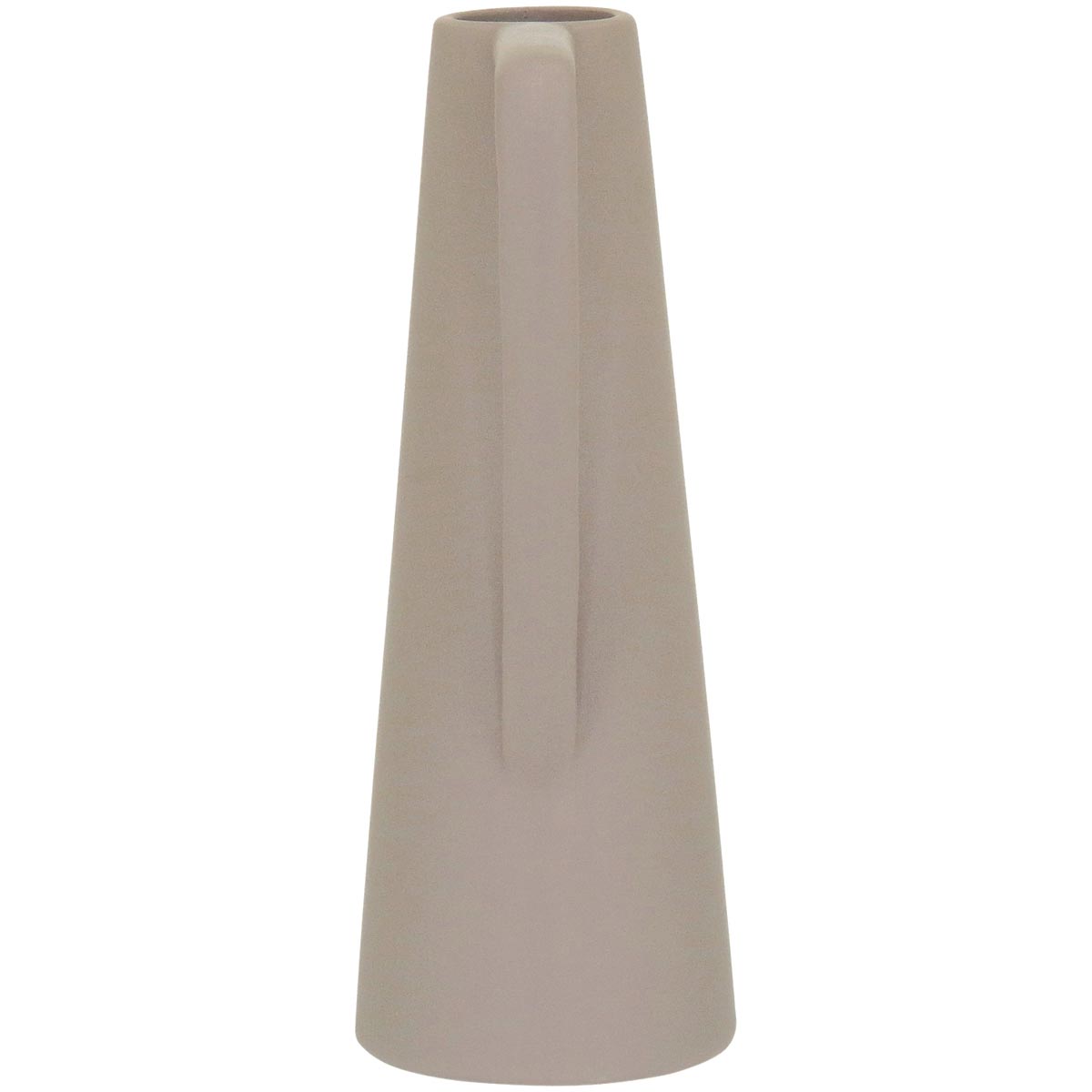 Vaso Shape Cerâmica 25x12x9cm Cinza