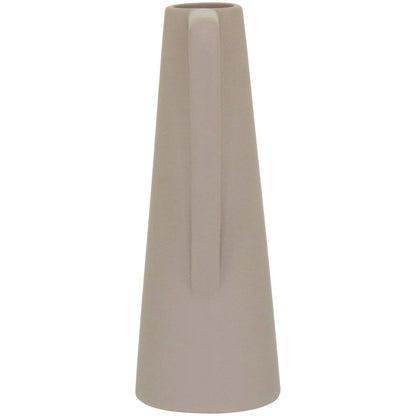 Vaso Shape Cerâmica 25x12x9cm Cinza