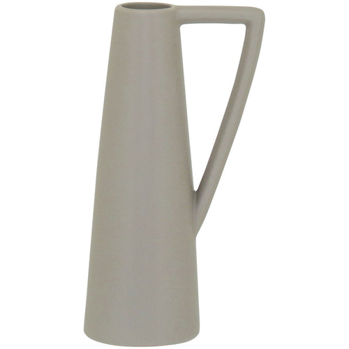 Vaso Shape Cerâmica 20x9x7cm Cinza