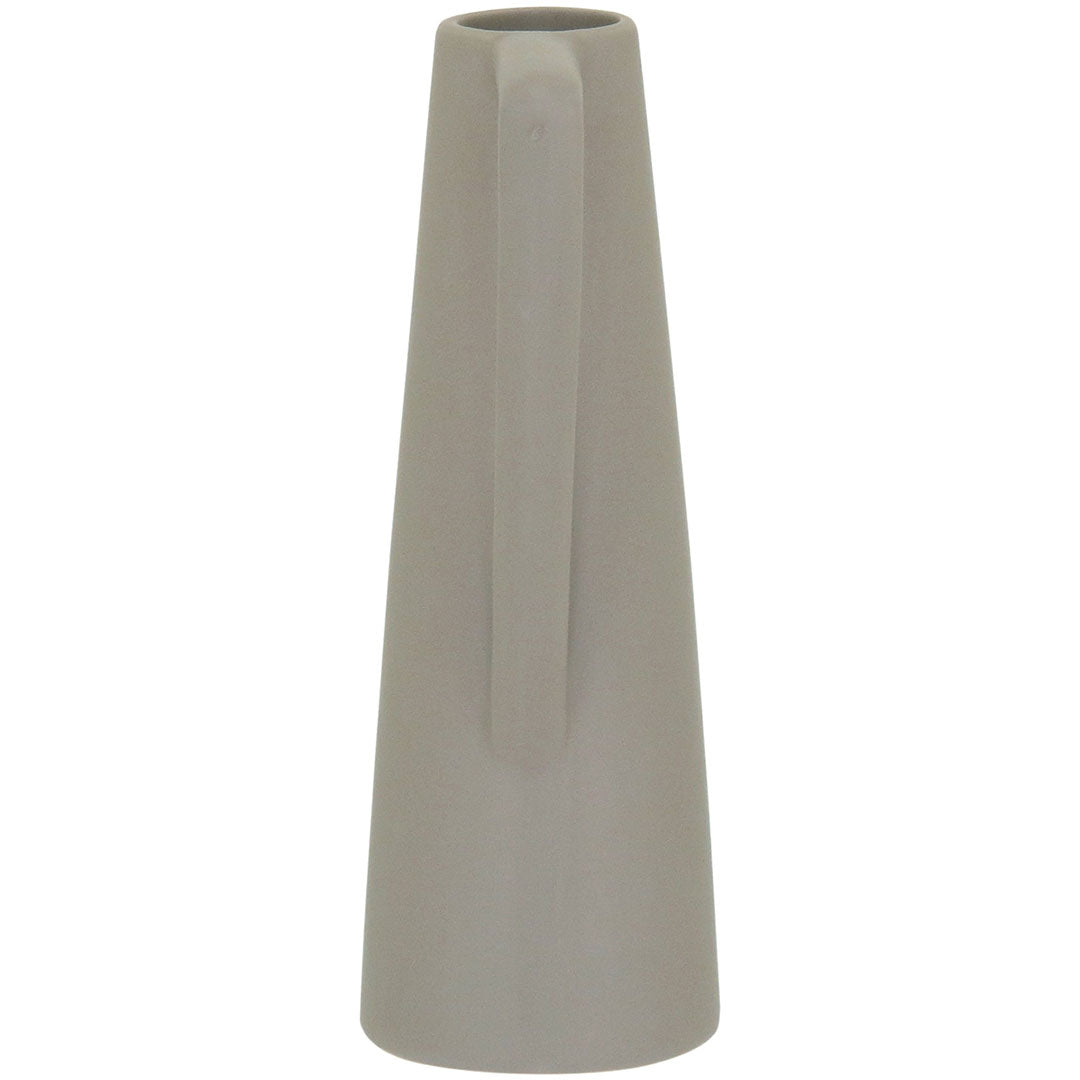 Vaso Shape Cerâmica 20x9x7cm Cinza