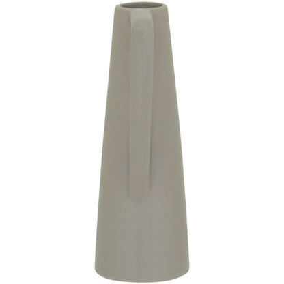 Vaso Shape Cerâmica 20x9x7cm Cinza