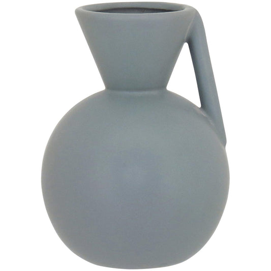 Vaso Shape Cerâmica 17x10x10cm Cinza