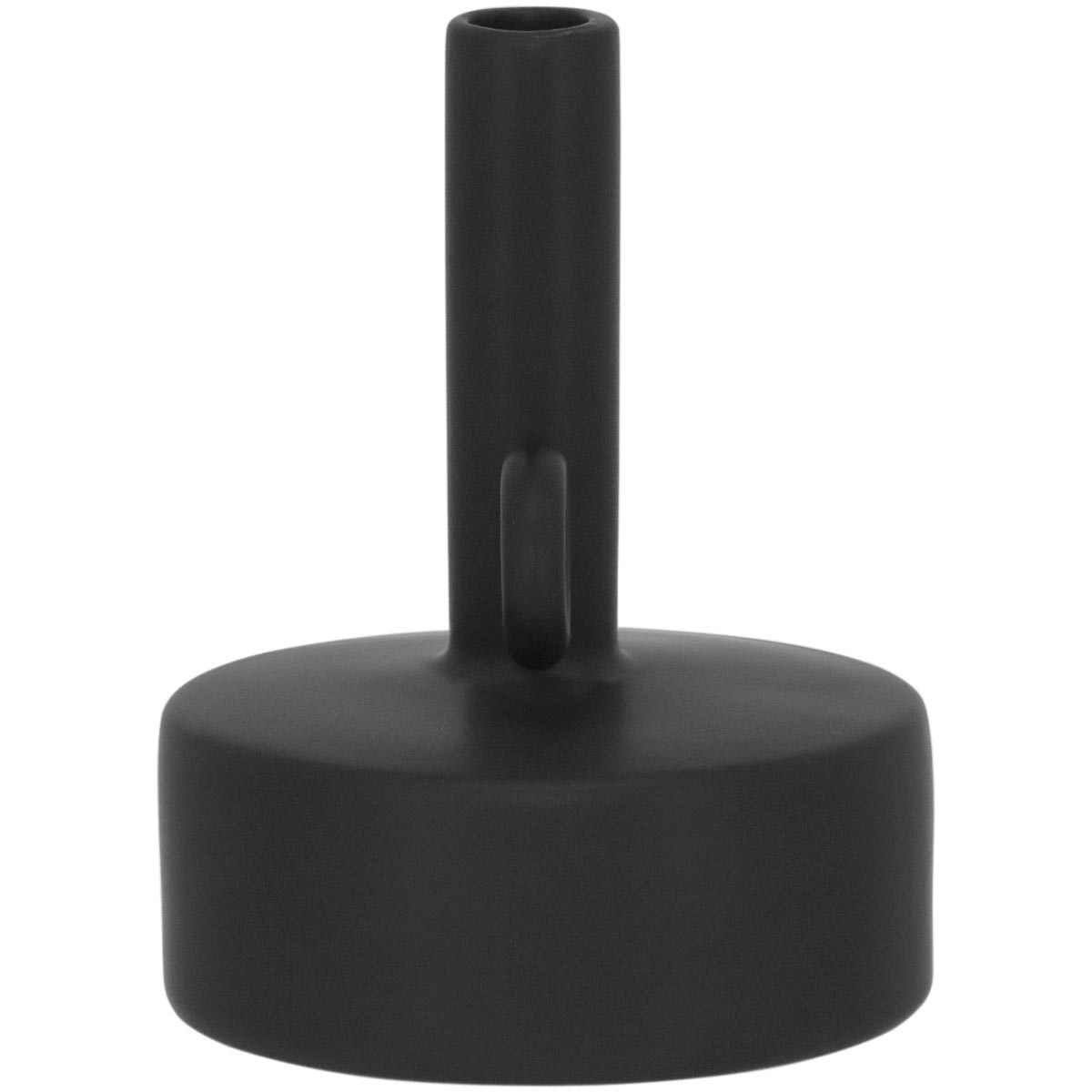 Vaso Shape Cerâmica 18x14x14cm Preto