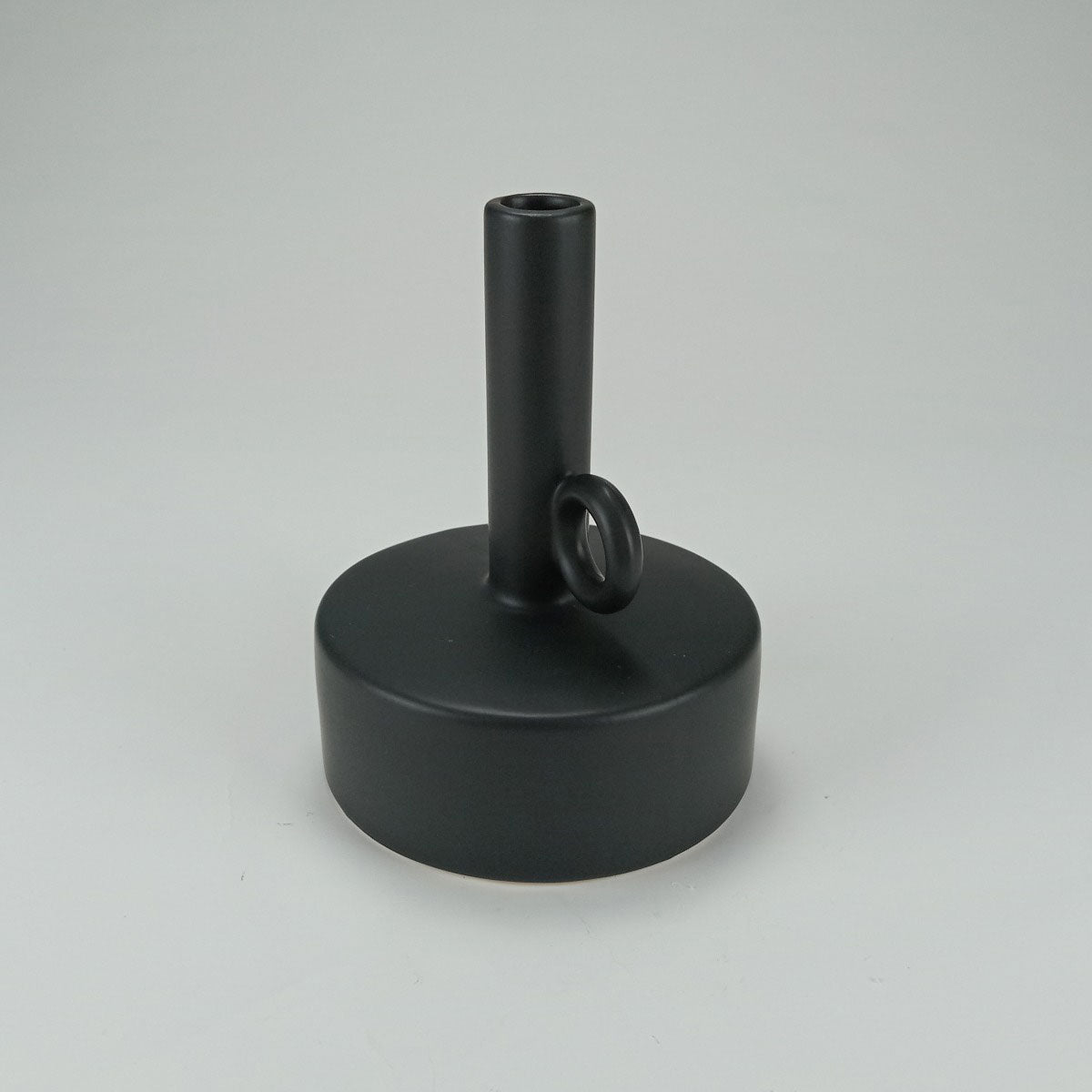 Vaso Shape Cerâmica 18x14x14cm Preto