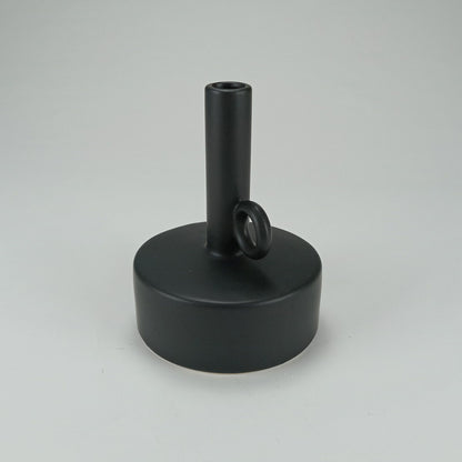 Vaso Shape Cerâmica 18x14x14cm Preto