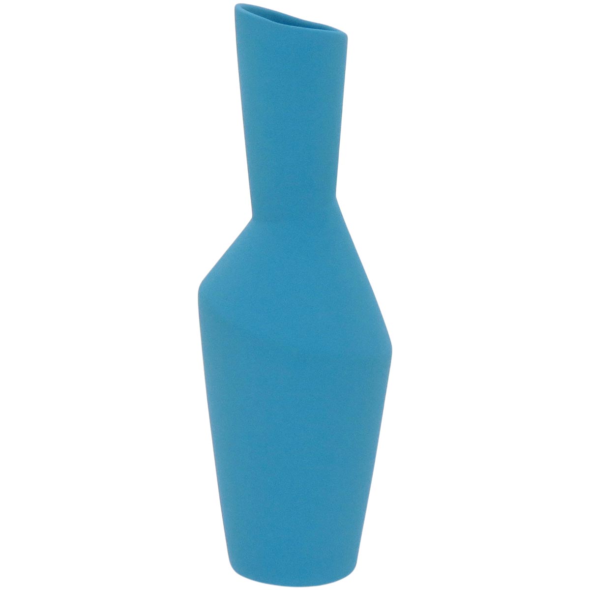 Vaso Phami Cerâmica 27x10x10cm Azul