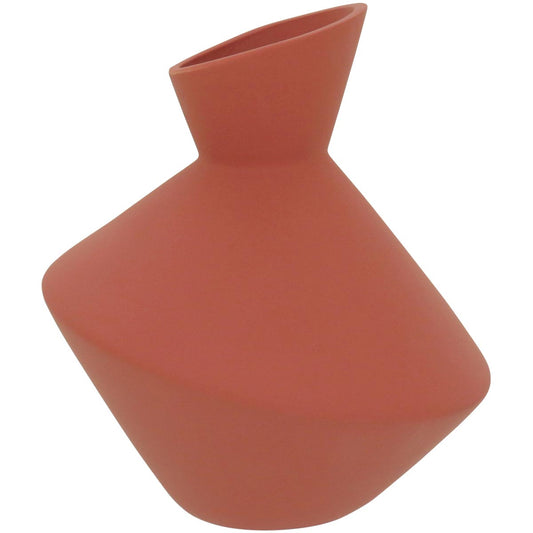 Vaso Phami Cerâmica 19x17x17cm Coral