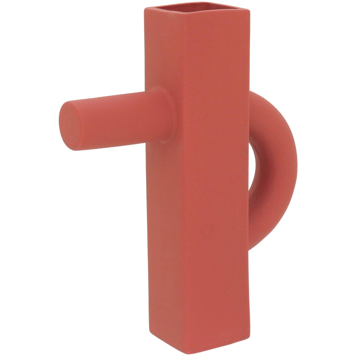 Vaso Decorativo Cerâmica Coral 24x19cm Erick