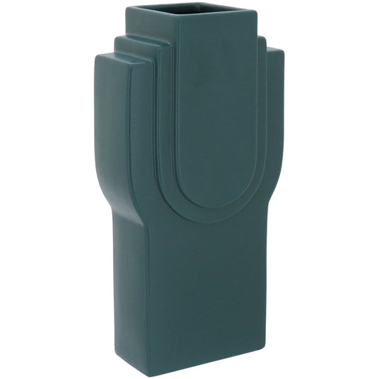 Vaso Opala Cerâmica 34x18x11cm Verde