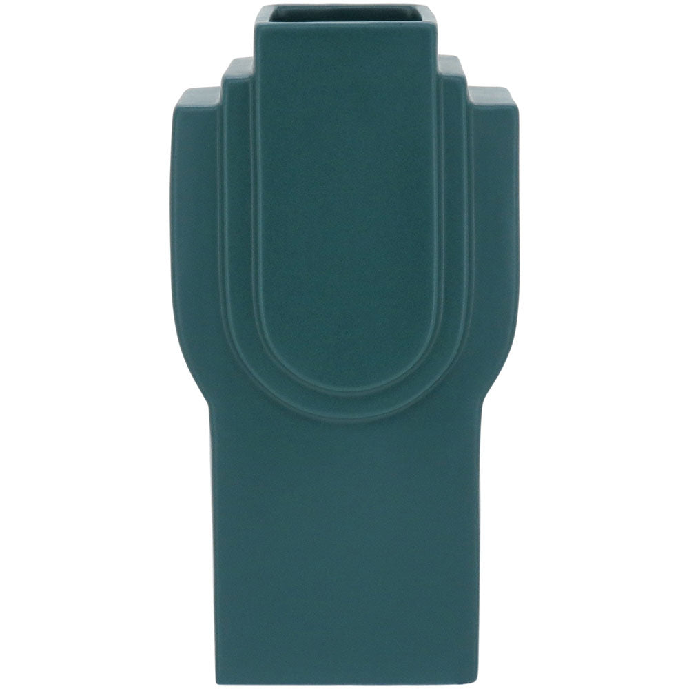 Vaso Opala Cerâmica 34x18x11cm Verde