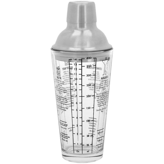 Coqueteleira de Vidro Biaggi 400ml Transparente 22x8x8cm