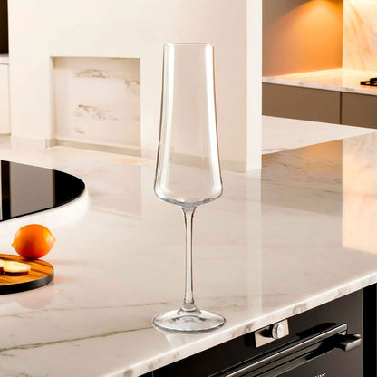 Conjunto 6 Taças Champanhe Bohemia Xtra Cristal 210ml Transparente