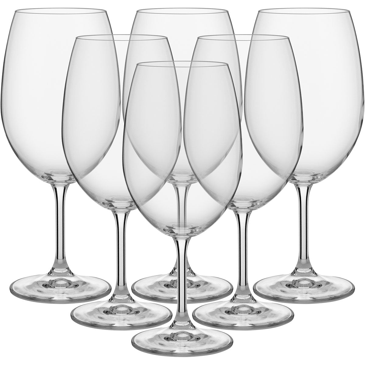 Conjunto 6 Taças de Água Bohemia Lara Cristal 540ml Transparente