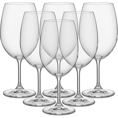 Conjunto 6 Taças de Água Bohemia Lara Cristal 540ml Transparente