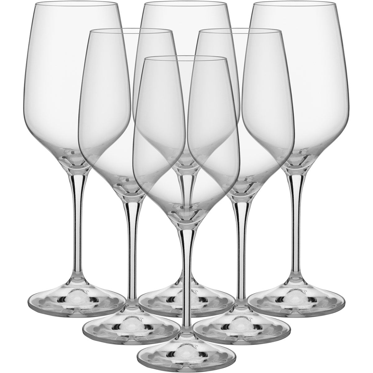 Conjunto 6 Taças de Vinho Bohemia Rebecca Cristal 460ml Transparente