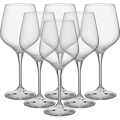 Conjunto de 6 Taças de Água Bohemia Rebecca Cristal 540ml Transparente