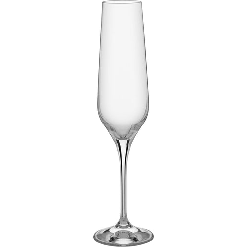 Conjunto 6 Taças de Champanhe Bohemia Rebecca Cristal 195ml Transparente