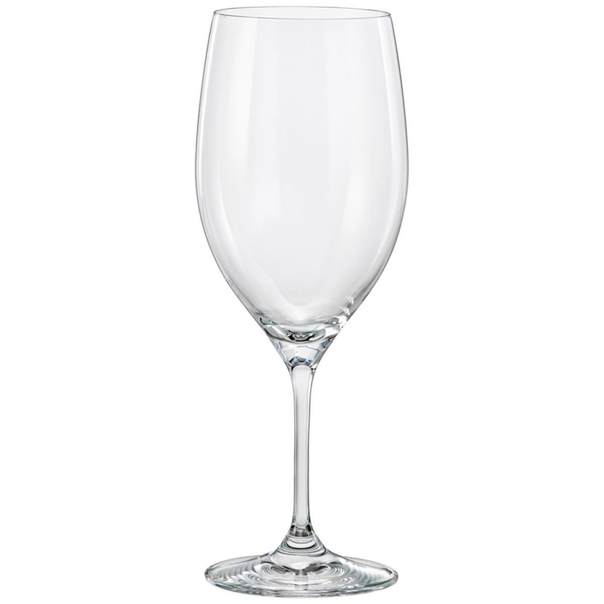 Jogo de 6 Taças de Vinho Bohemia Cristal 450ml Transparente 22x8cm