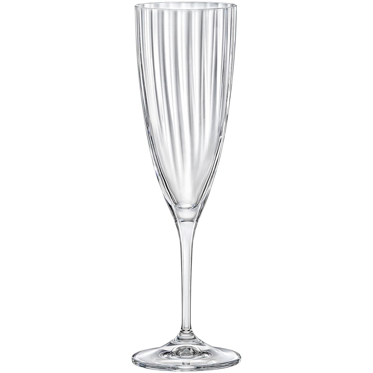 Jogo de 6 Taças de Champanhe Bohemia Kate Cristal 220ml Transparente