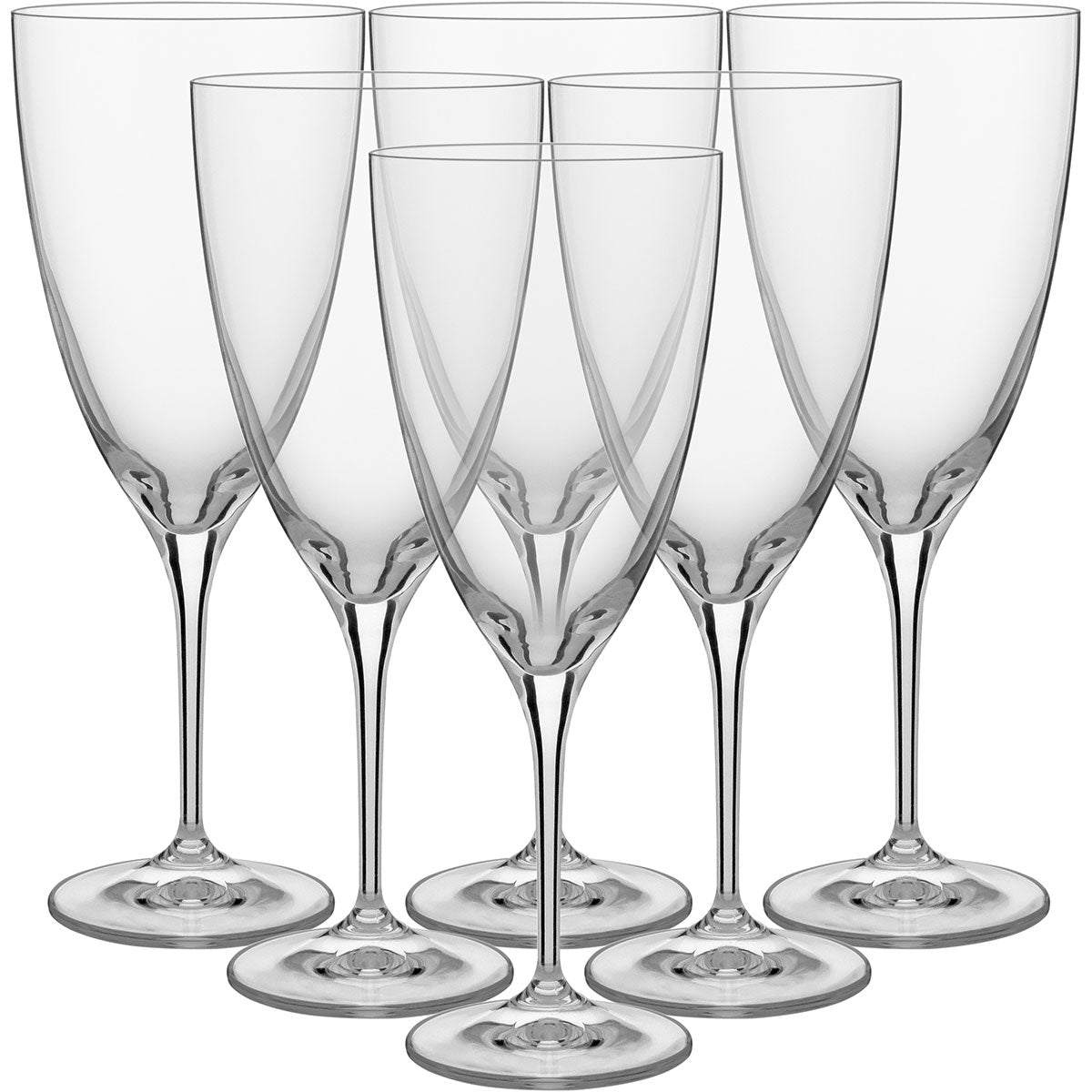 Jogo 6 Taças de Vinho Bohemia Kate Cristal 480ml Transparente