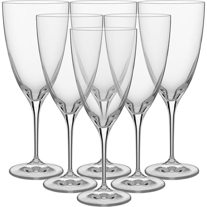 Jogo 6 Taças de Vinho Bohemia Kate Cristal 480ml Transparente