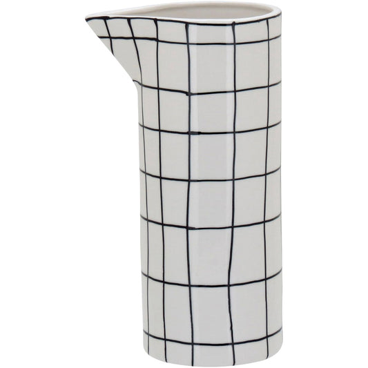 Vaso Suez Cerâmica 23x12x9cm Branco