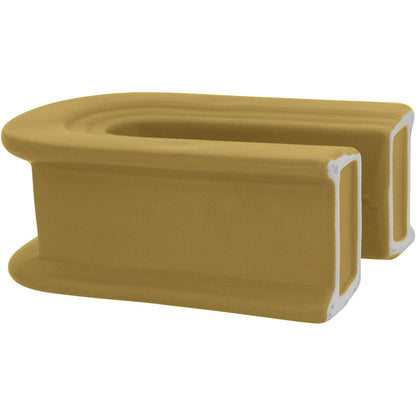 Vaso Cerâmica Amarelo Opala 18x14x7cm para Decoração de Ambientes