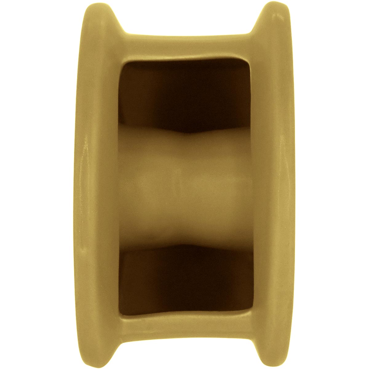 Vaso Cerâmica Amarelo Opala 18x14x7cm para Decoração de Ambientes