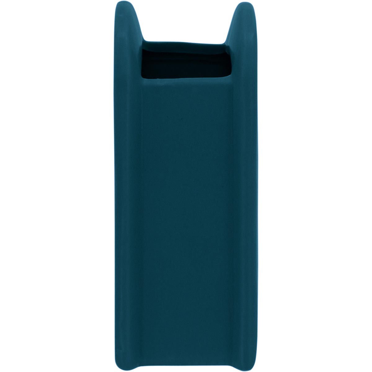 Vaso Cerâmica Azul Opala 18x14x7cm para Decoração de Flores