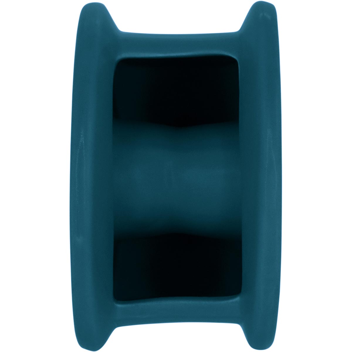 Vaso Cerâmica Azul Opala 18x14x7cm para Decoração de Flores