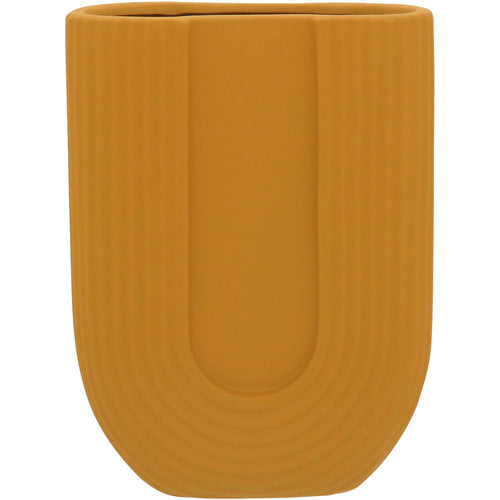 Vaso Turim Cerâmica 28x21x9cm Amarelo