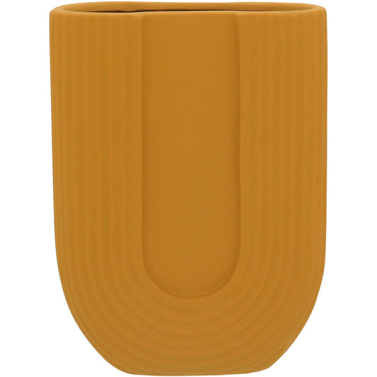 Vaso Turim Cerâmica 28x21x9cm Amarelo