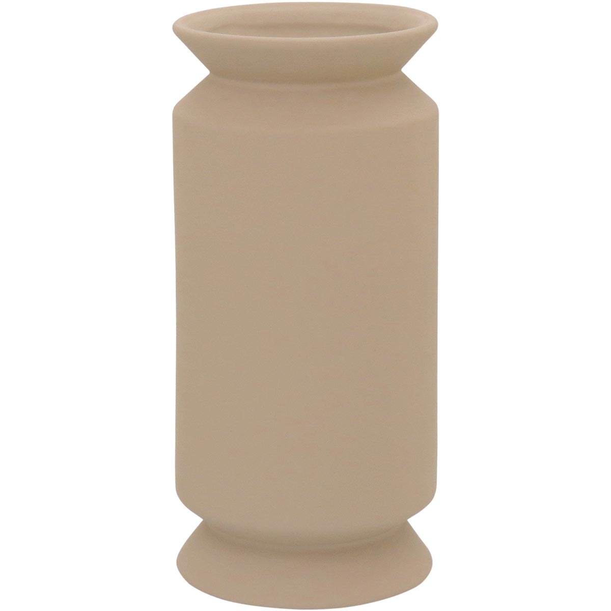 Vaso Winnie Cerâmica 25x12x12cm Bege