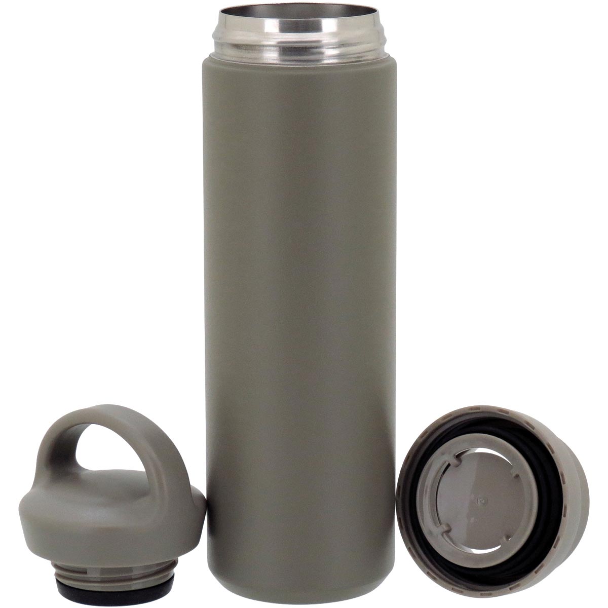 Garrafa Térmica Inox Verde Kettlebell 480ml Parede Dupla 26x7cm