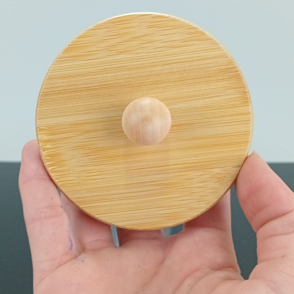 Pote de Vidro Borossilicato 900ml com Tampa de Bambu Transparente 15x11cm