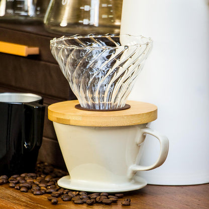 Suporte para Filtro de Café Kanne em Vidro Borossilicato Transparente 10x12cm