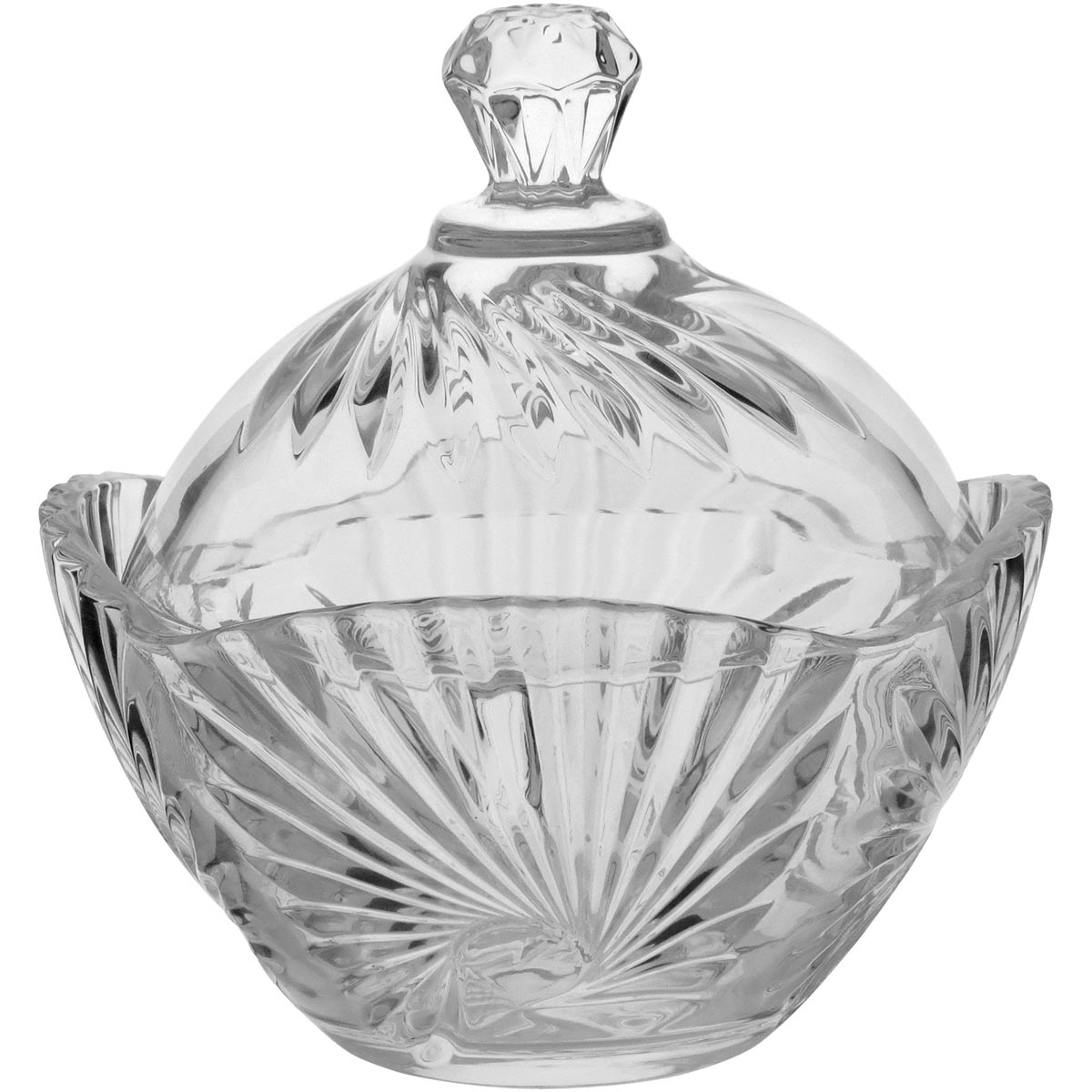 Potiche de Vidro Transparente Okko Cristal Eco 16x15cm