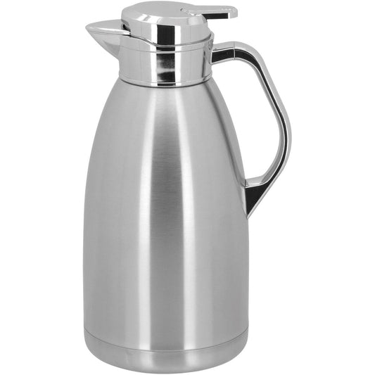 Garrafa Térmica Inox 2L Thermo Prata Parede Dupla 30x14x14cm