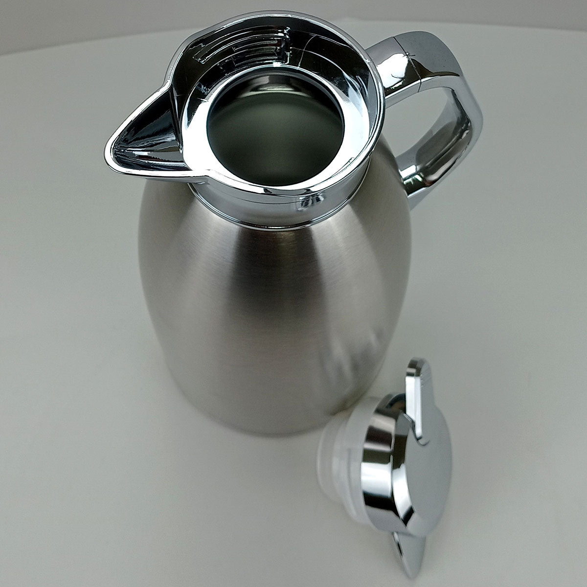 Garrafa Térmica Inox 2L Thermo Prata Parede Dupla 30x14x14cm