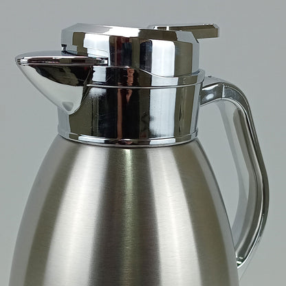 Garrafa Térmica Inox 2L Thermo Prata Parede Dupla 30x14x14cm