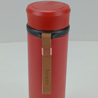 Garrafa Térmica Inox Vermelha 500ml Business Parede Dupla 21x6x6cm