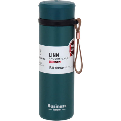 Garrafa Térmica Inox Azul 500ml Business Parede Dupla 21x6x6cm